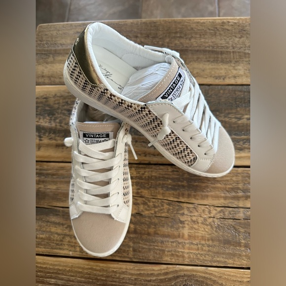 Vintage Havana Carla Tweed Multi Mix Sneaker Size 8 New! - Picture 7 of 11